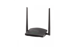 Roteador wireless Intelbras W4 300F 300mbps, 2 antenas fixas de 5 dbi, 3 portas lan, botão wps