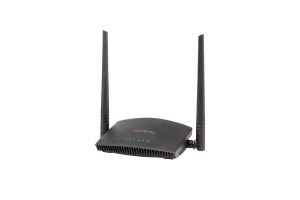 Roteador wireless Intelbras W4 300F 300mbps, 2 antenas fixas de 5 dbi, 3 portas lan, botão wps