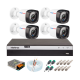 Kit 4 Câmeras HD 720P DVR Intebras 4 canais 1104 HD 160GB